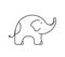 Elephant Line Icon