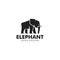 Elephant Logo Silhouette Design