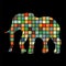 Elephant mammal color silhouette animal