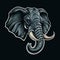 Elephant mascot, AI generated animal character