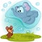 Elephant mouse and bubble blower