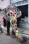 Elephant painted for Rathyatra-Ahmedabad