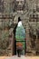 Elephant passes through the gate of Angkor Thom