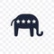 Elephant republican symbol transparent icon. Elephant republican