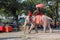 Elephant riding in Asia, Thailand