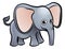 Elephant Safari Animals Cartoon Character