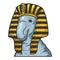 Elephant seal egyptian pharaoh sketch vector