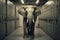 Elephant in the server room. Concept of the big data and digital fragility. Generated AI.