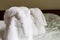 Elephant towel figurine, traditional asia hotel welcome service