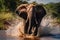 Elephant trunk wild large wildlife mammal pachyderm nature outdoors safari animal river