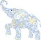 elephant, Vector/ childrens ornament,