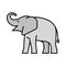 Elephant Vector icon which can easily modify or edit