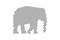 Elephant vector line icon. Vector illustration