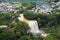 Elephant waterfall outside Linh An Pagoda in Da Lat, Viet Nam