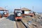 Elephanta Island Toy Train. In Mumbai Harbor the island is known for its cave temples, the Elephanta Caves, that have been carved