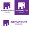 Elephants city logo design