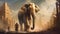 elephants with the grandeur of Egyptian pyramids