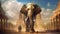 elephants with the grandeur of Egyptian pyramids