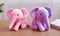 Elephants Toy Purple and Pink