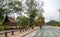 Elephants walking on the streets of Ayutthaya, Thailand.