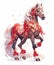 Elevate Prosperity: Chinese New Year with Golden Ornament Animal Zodiac Horse, Symbolic Festive Decor