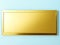 Elevate Your Business with Blank Golden Name Plate on Glass Background.