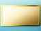 Elevate Your Business with Blank Golden Name Plate on Glass Background.