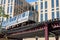 Elevated commuter train in Chicago