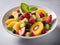 elevated elegance: mint-infused fruit salad for a luxurious wellness experience