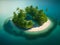 Elevated Escapes: Breathtaking Top-View Island Landscape