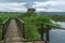 Elevated footpath in the Hula Nature Reserve