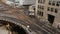 Elevated Metro in Chicago Loop Financial District