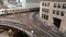 Elevated Metro in Chicago Loop Financial District