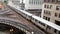 Elevated Metro in Chicago Loop Financial District