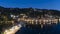 Elevated night scene of the waterfront, Portofino