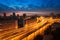 Elevated road at dawn