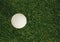 Elevated view of golf ball