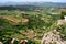 Elevated view of the gorge and surrounding countryside, Ronda, Spain.