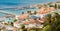 Elevated view of Kalk Bay Harbour in False Bay, South Africa