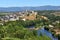 Elevated view of the medieval town of Puebla de Sanabria and the