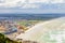 Elevated view of Muizenberg beach in False Bay Cape Town