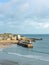 Elevated View of the quaint Fishing Harbur of St Ives, North Cornwall, UK