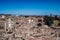 Elevated view of the ruins of the town of Belchite