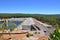 Elevated View of Serpentine Dam