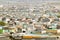 Elevated view of shanty towns or Squatter Camps, also known as bidonvilles, in Cape Town, South Africa