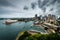 Elevated view of the Sydney Opera House