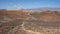 Elevated views of the arid volcanic landscape surrounding the summit of Montana Amarilla, Costa del Silencio, Tenerife, Spain