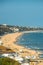 Elevated views of Bournemouth beach