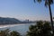 Elevated Wide Shot Of Spectacular Shoreline At Sao Vicente Brazil