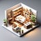 Elevated Workspace Harmony: Isometric Alphabet Vision for Work-Life Balance Aspirations